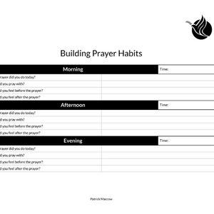 Building Prayer Habits